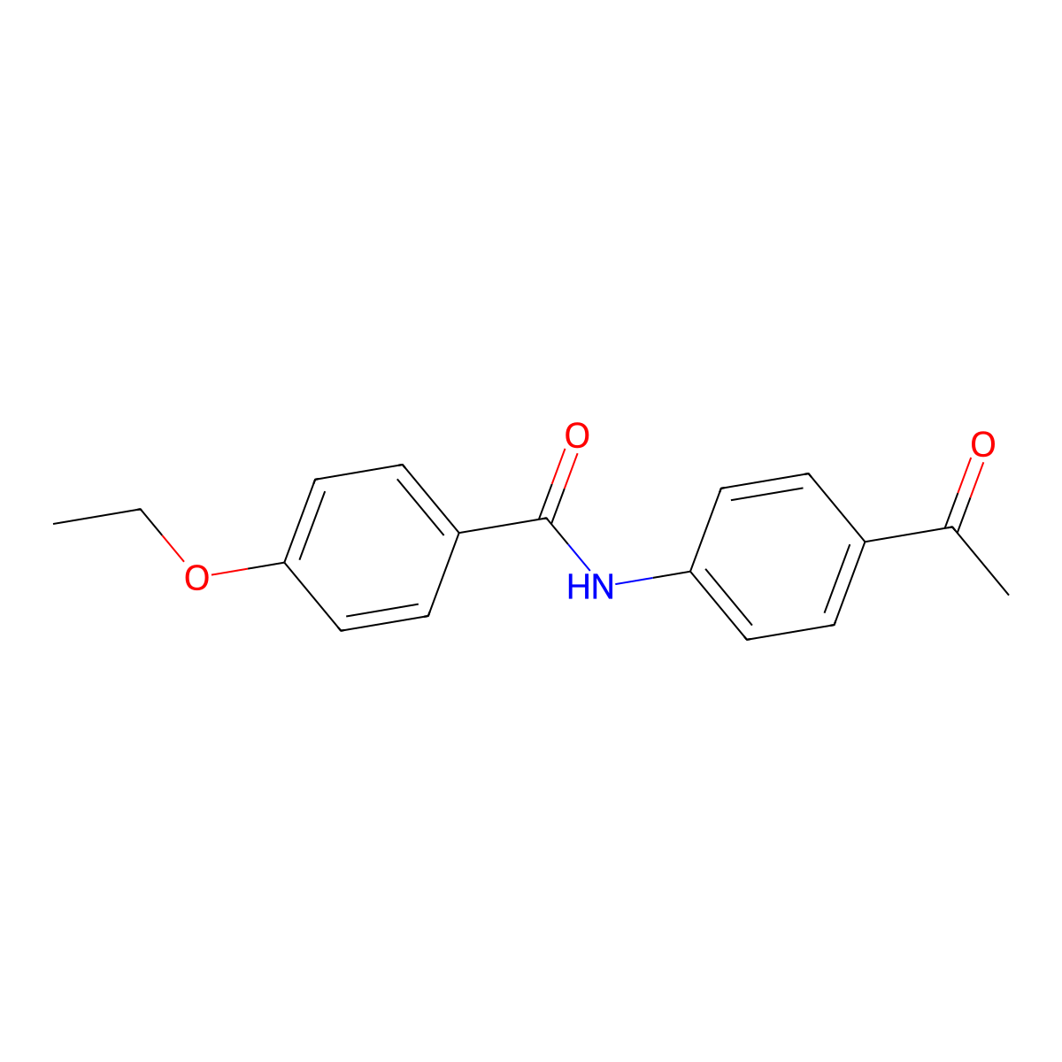N-(4-acetylphenyl)-4-ethoxybenzamide molecular structure, CAS 346693-51-4