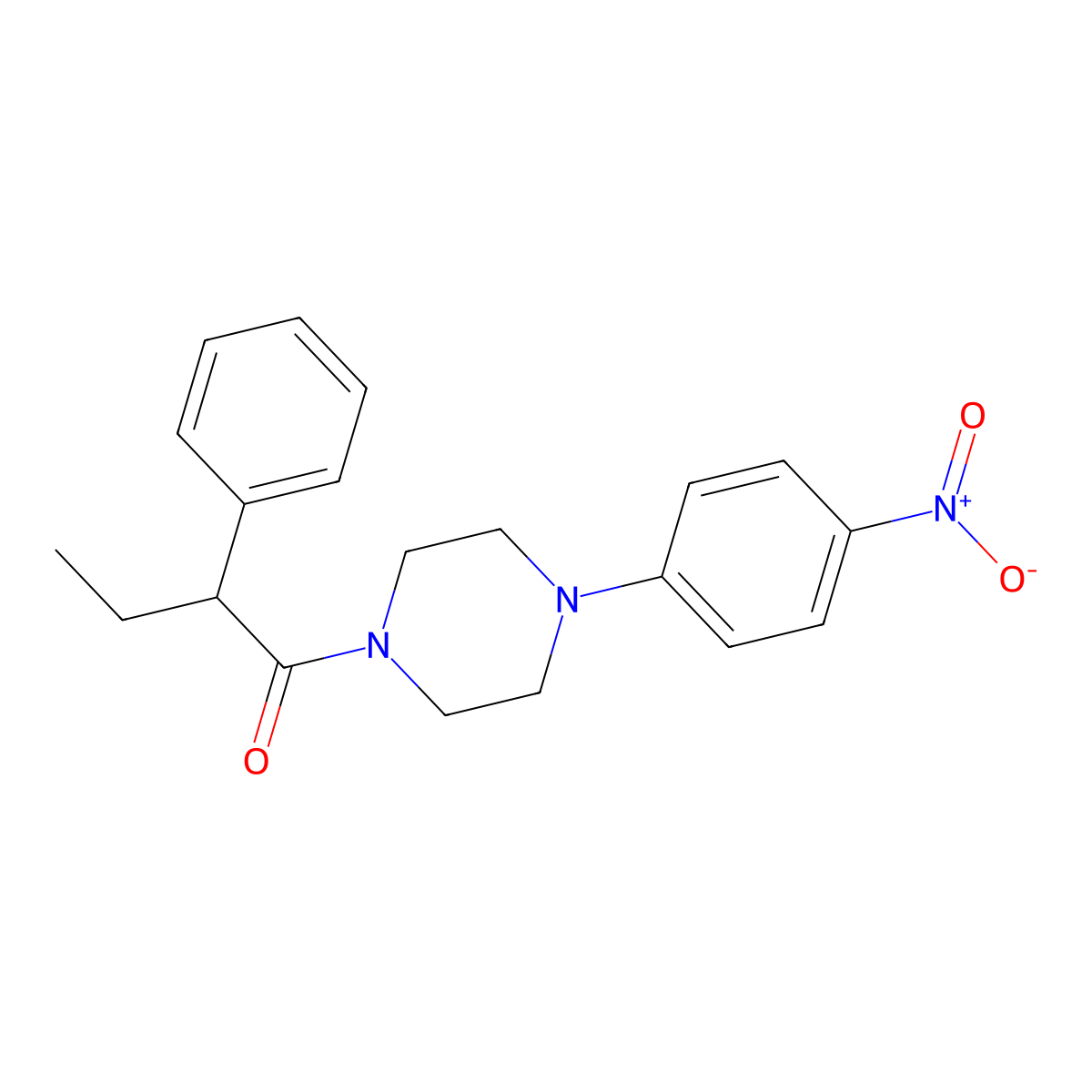 1-[4-(4-Nitrophenyl)piperazin-1-yl]-2-phenylbutan-1-one molecular structure, CAS 346693-52-5
