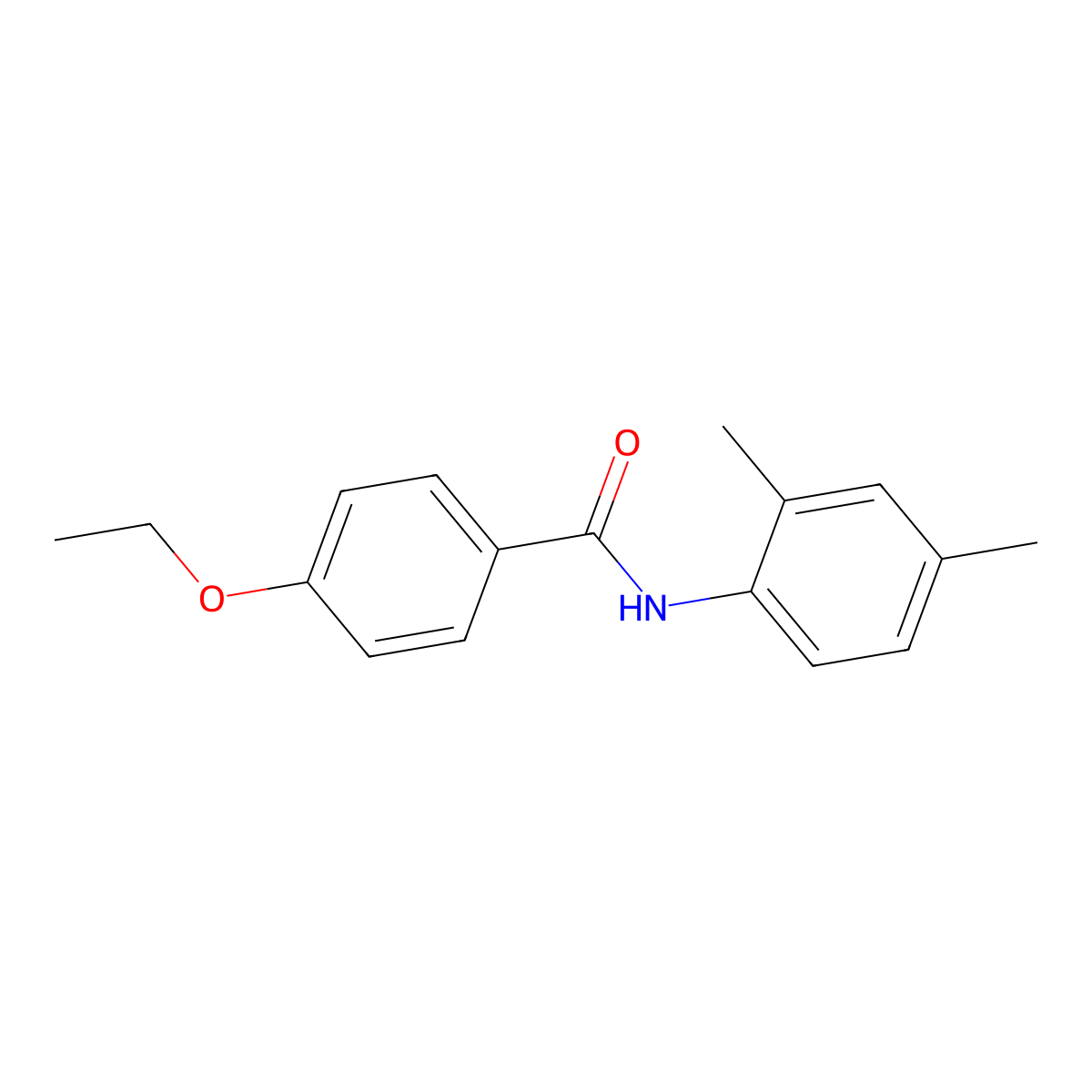 N-(2,4-dimethylphenyl)-4-ethoxybenzamide molecular structure, CAS 346693-53-6