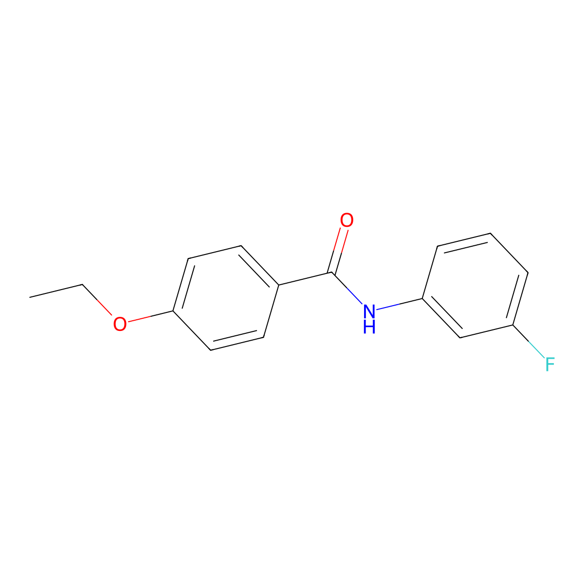 4-ethoxy-N-(3-fluorophenyl)benzamide molecular structure, CAS 346693-54-7