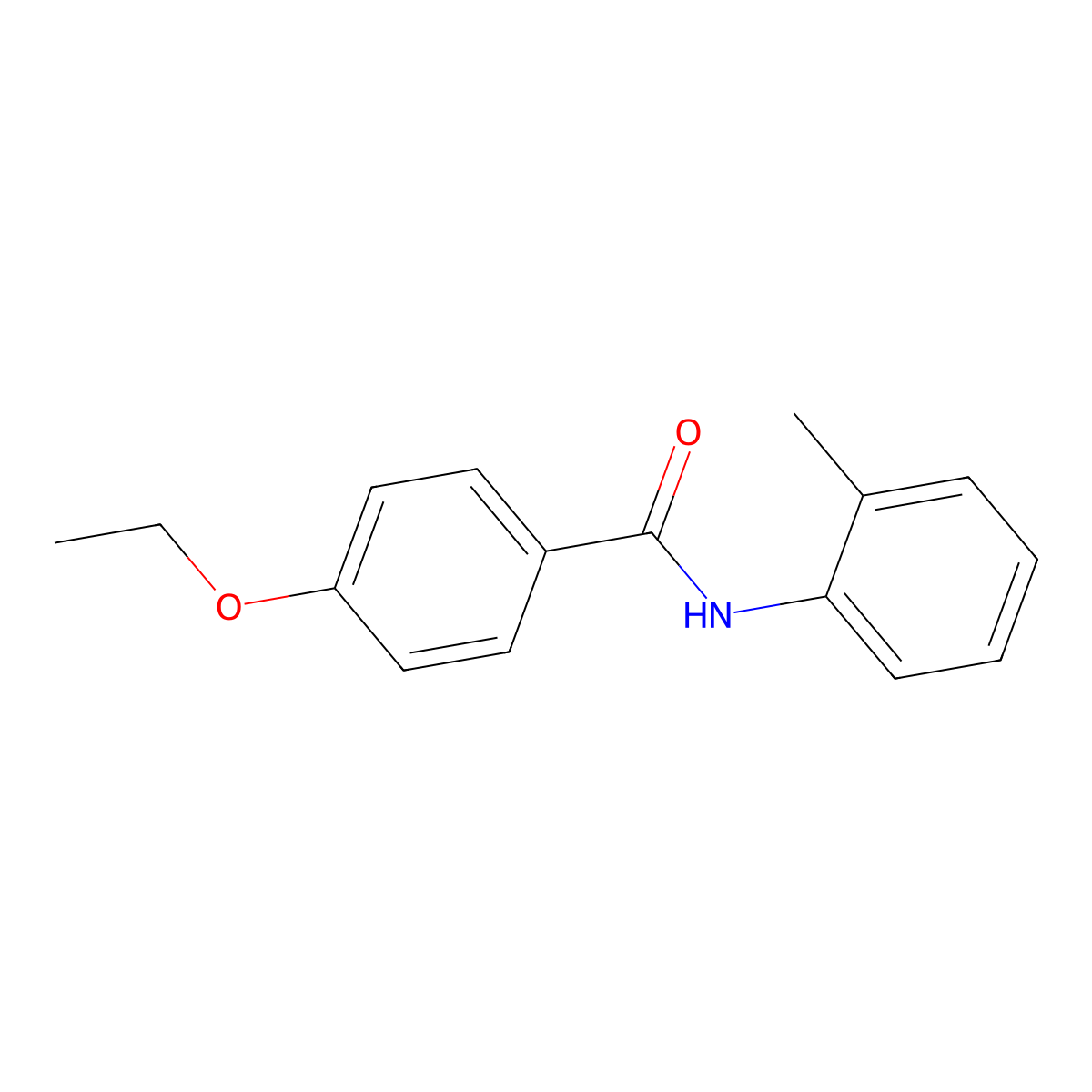 4-ethoxy-N-(2-methylphenyl)benzamide molecular structure, CAS 346693-56-9