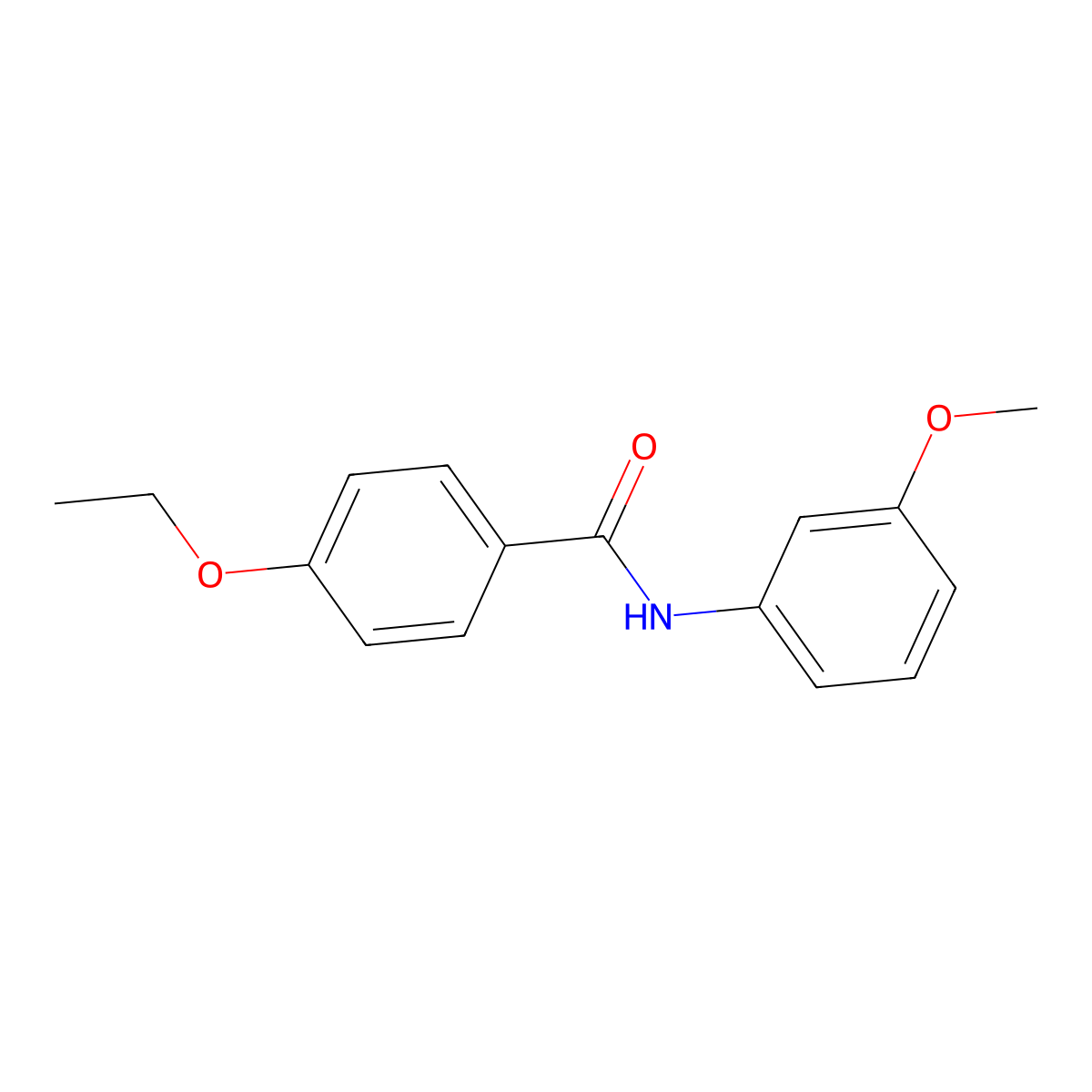 4-ethoxy-N-(3-methoxyphenyl)benzamide molecular structure, CAS 346693-59-2