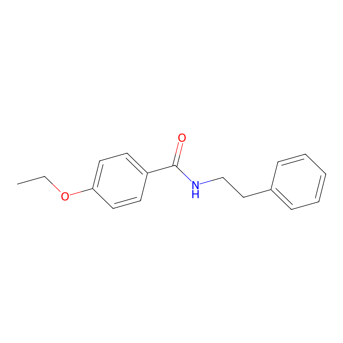 4-ethoxy-N-(2-phenylethyl)benzamide molecular structure, CAS 346693-76-3