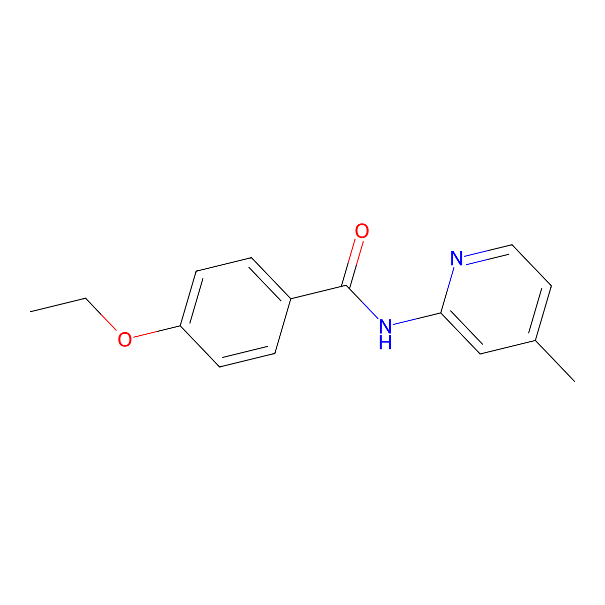 4-ethoxy-N-(4-methylpyridin-2-yl)benzamide molecular structure, CAS 346693-87-6