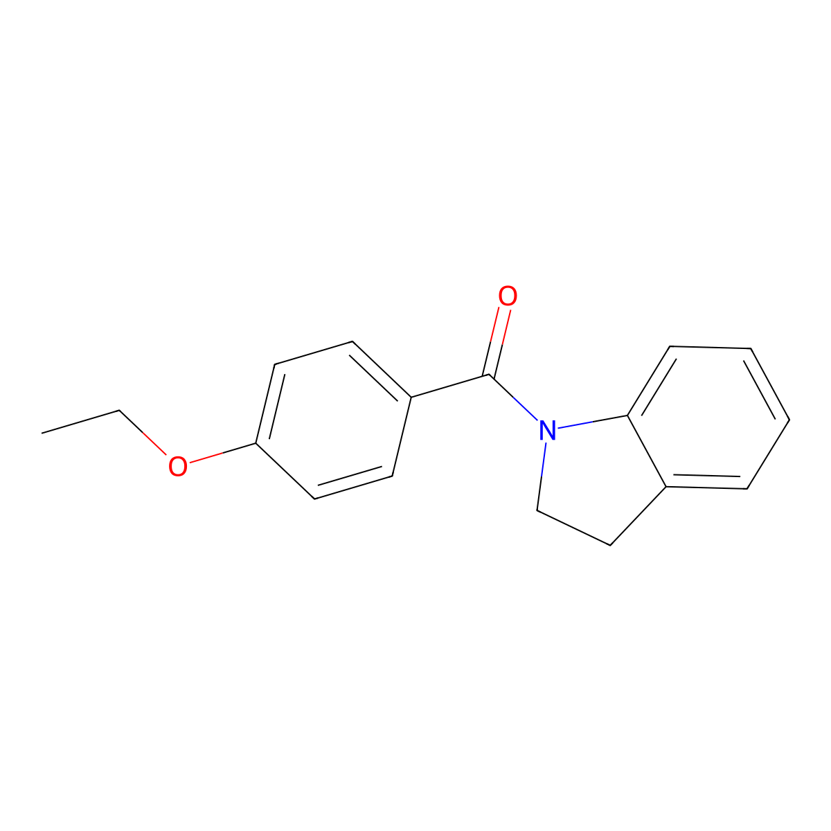 1-(4-Ethoxybenzoyl)indoline molecular structure, CAS 346693-88-7