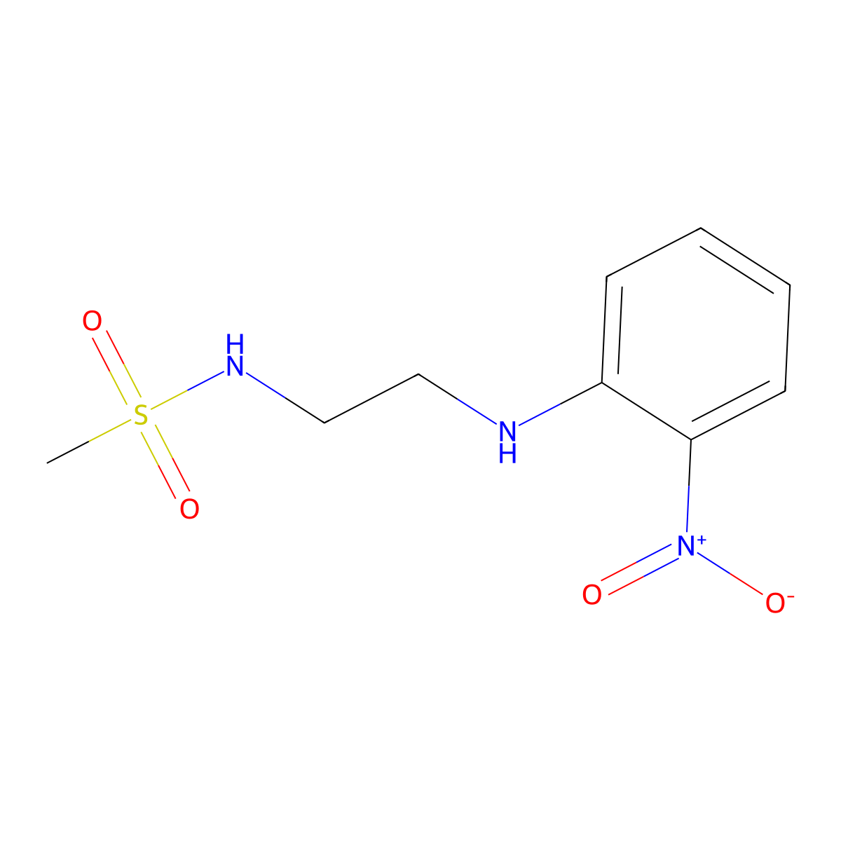 n-(2-((2-Nitrophenyl)amino)ethyl)methanesulfonamide molecular structure, CAS 346694-26-6