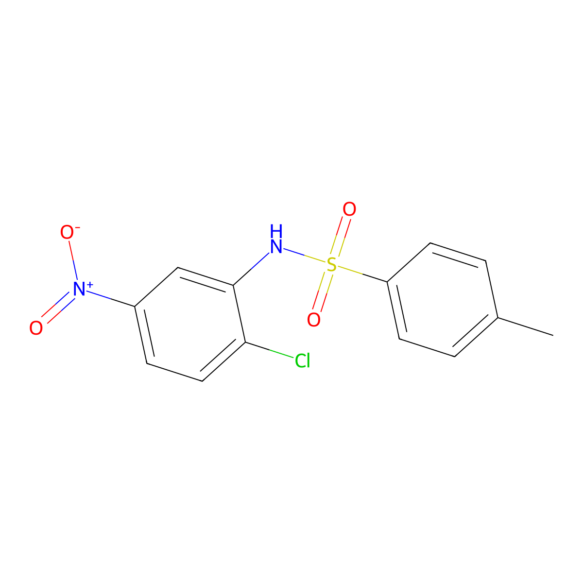 N-(2-chloro-5-nitrophenyl)-4-methylbenzenesulfonamide molecular structure, CAS 346695-24-7