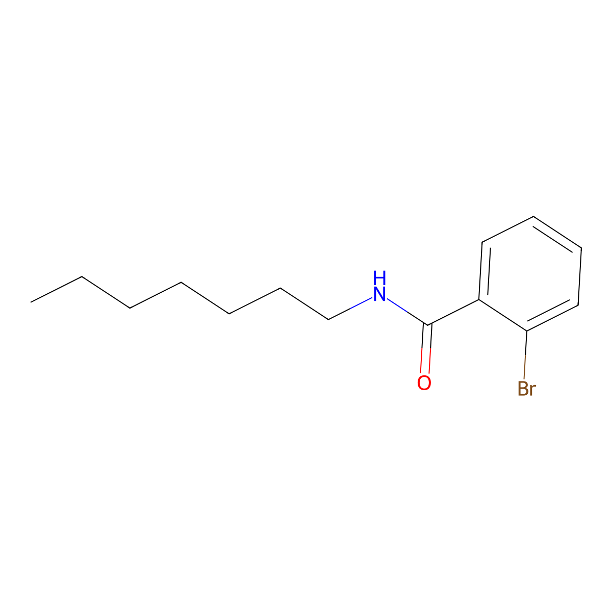 2-bromo-N-heptylbenzamide molecular structure, CAS 346695-66-7