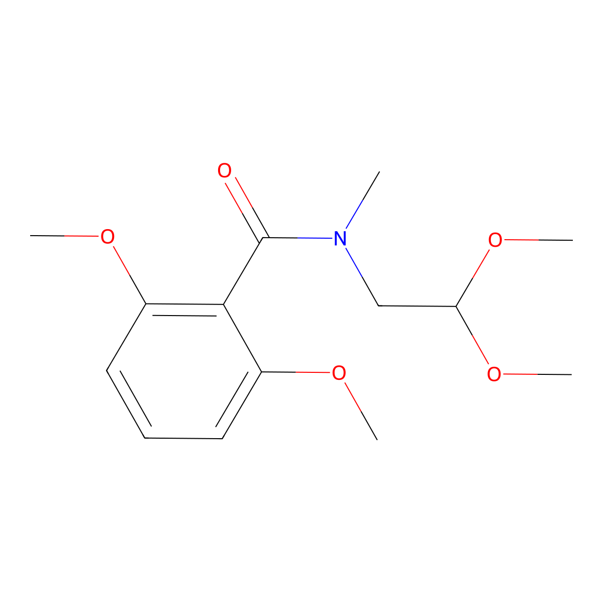 N-(2,2-dimethoxyethyl)-2,6-dimethoxy-N-methylbenzamide molecular structure, CAS 346696-48-8