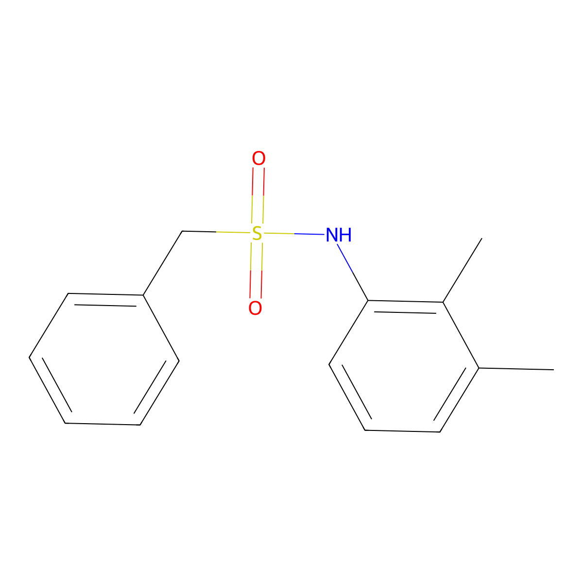 N-(2,3-dimethylphenyl)-1-phenylmethanesulfonamide molecular structure, CAS 346698-46-2