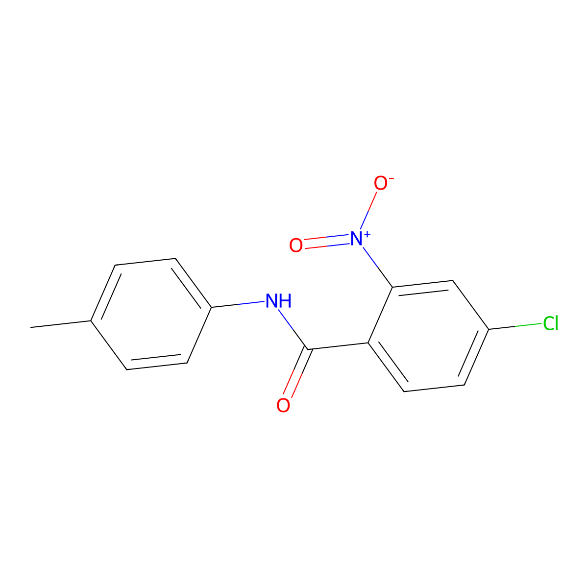4-chloro-N-(4-methylphenyl)-2-nitrobenzamide molecular structure, CAS 346699-03-4