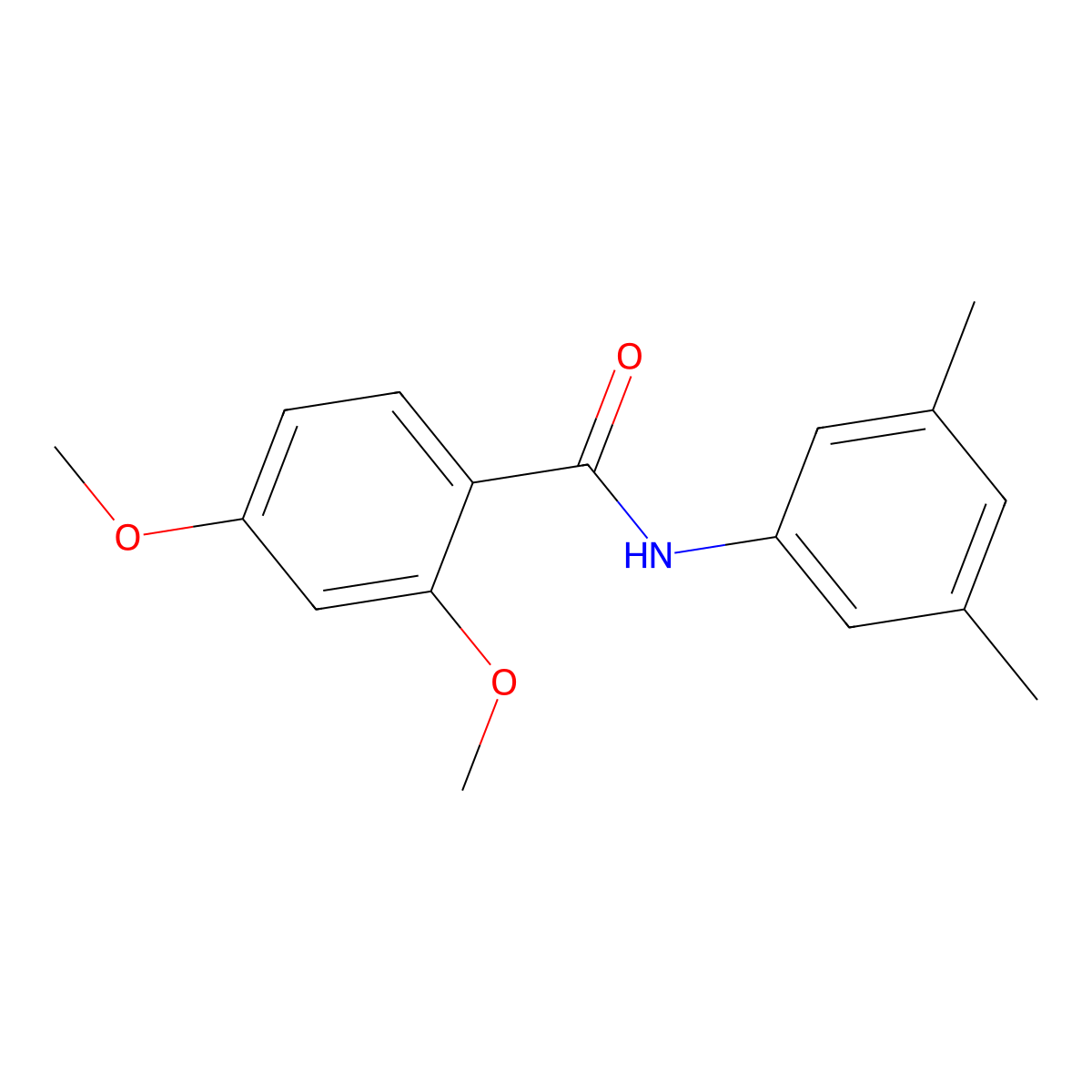 N-(3,5-dimethylphenyl)-2,4-dimethoxybenzamide molecular structure, CAS 346699-20-5