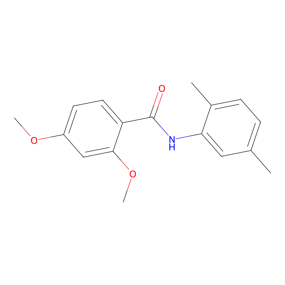 N-(2,5-dimethylphenyl)-2,4-dimethoxybenzamide molecular structure, CAS 346699-21-6