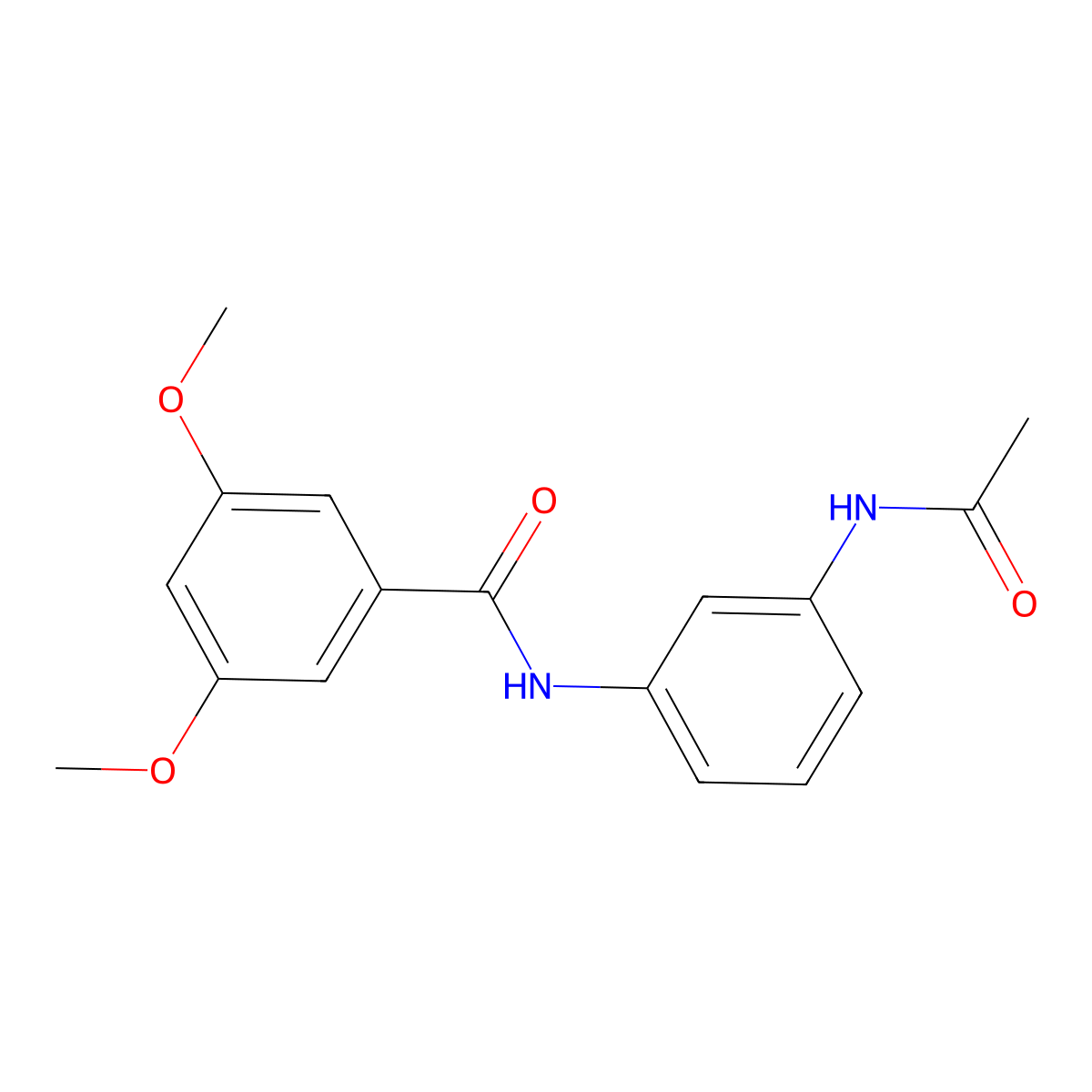 N-(3-acetamidophenyl)-3,5-dimethoxybenzamide molecular structure, CAS 346699-46-5