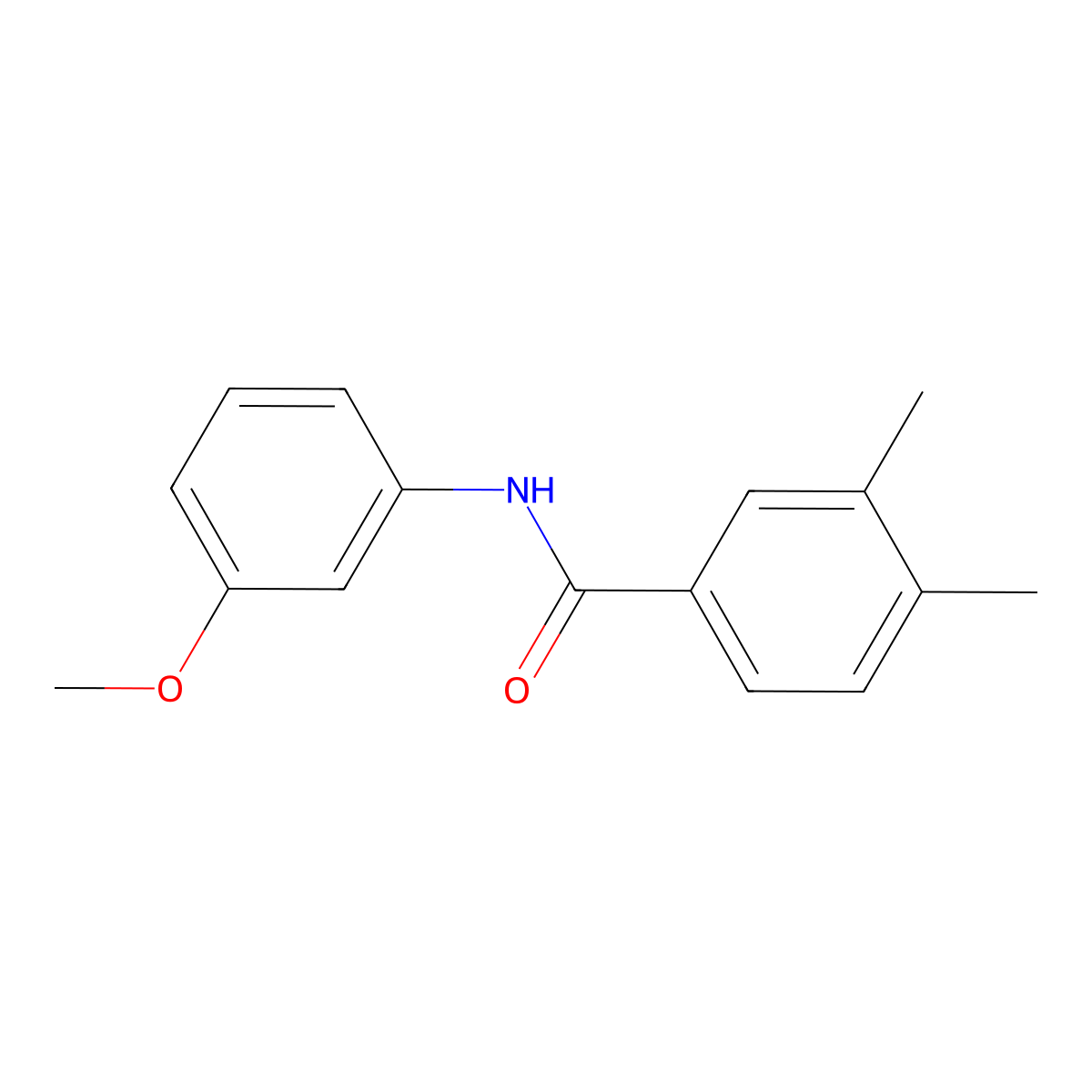 N-(3-methoxyphenyl)-3,4-dimethylbenzamide molecular structure, CAS 346699-48-7