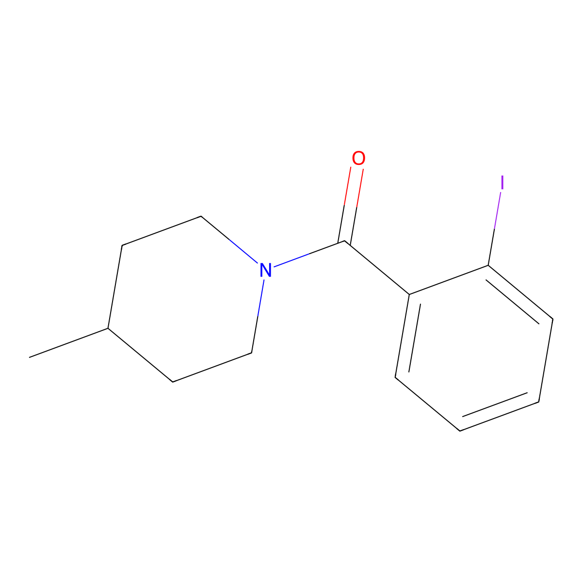 2-Iodophenyl 4-methylpiperidyl ketone molecular structure, CAS 346699-60-3
