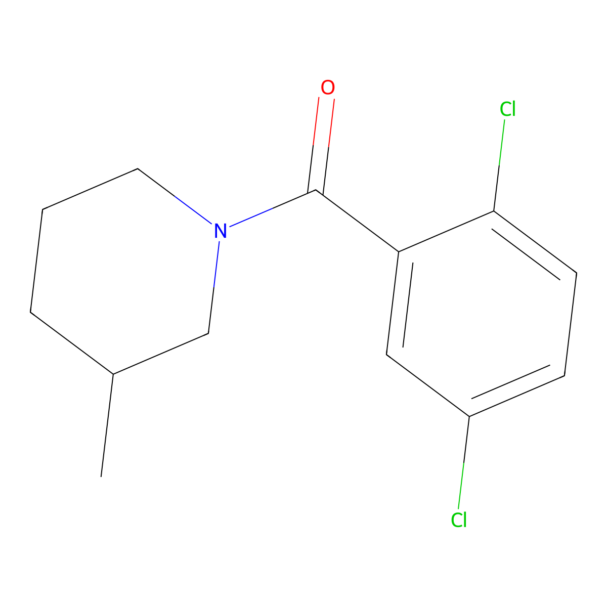 2,5-Dichlorophenyl 3-methylpiperidyl ketone molecular structure, CAS 346699-95-4