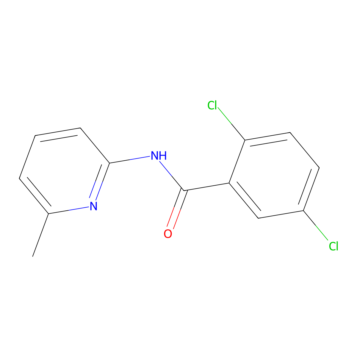 2,5-dichloro-N-(6-methylpyridin-2-yl)benzamide molecular structure, CAS 346699-98-7