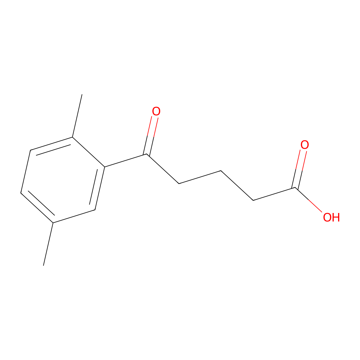5-(2,5-Dimethylphenyl)-5-oxovaleric acid molecular structure, CAS 34670-08-1
