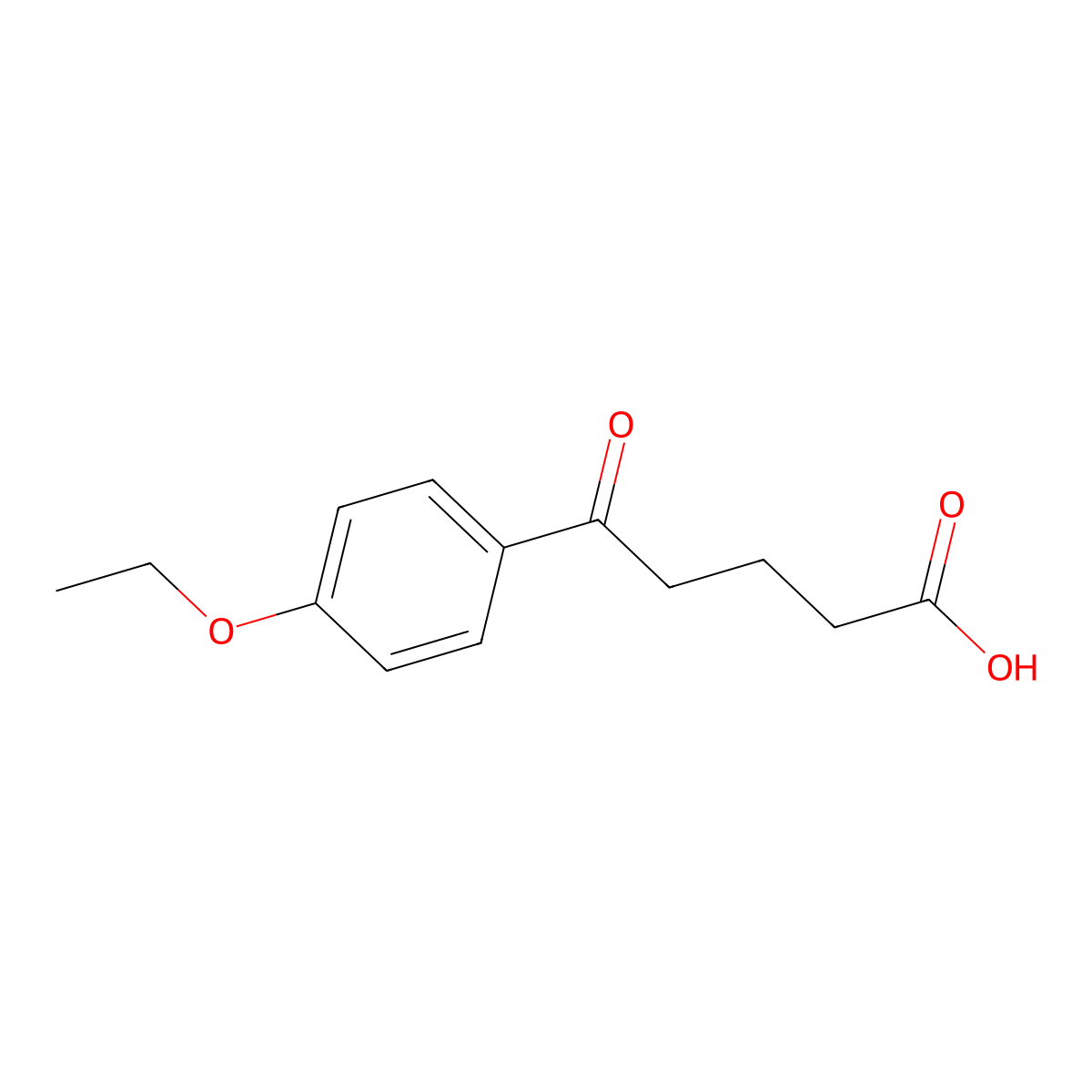 5-(4-Ethoxyphenyl)-5-oxopentanoic acid molecular structure, CAS 34670-10-5