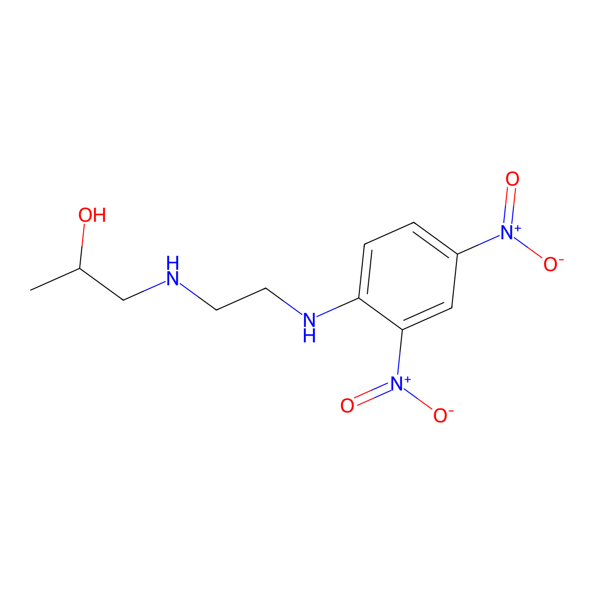 1-({2-[(2,4-Dinitrophenyl)amino]ethyl}amino)propan-2-ol molecular structure, CAS 346704-14-1