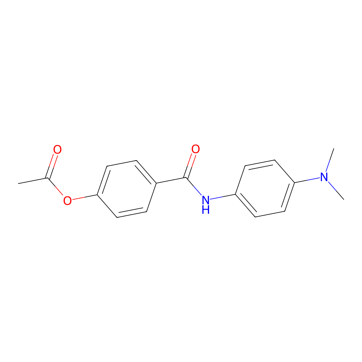 4-{[4-(Dimethylamino)phenyl]carbamoyl}phenyl acetate molecular structure, CAS 346714-03-2