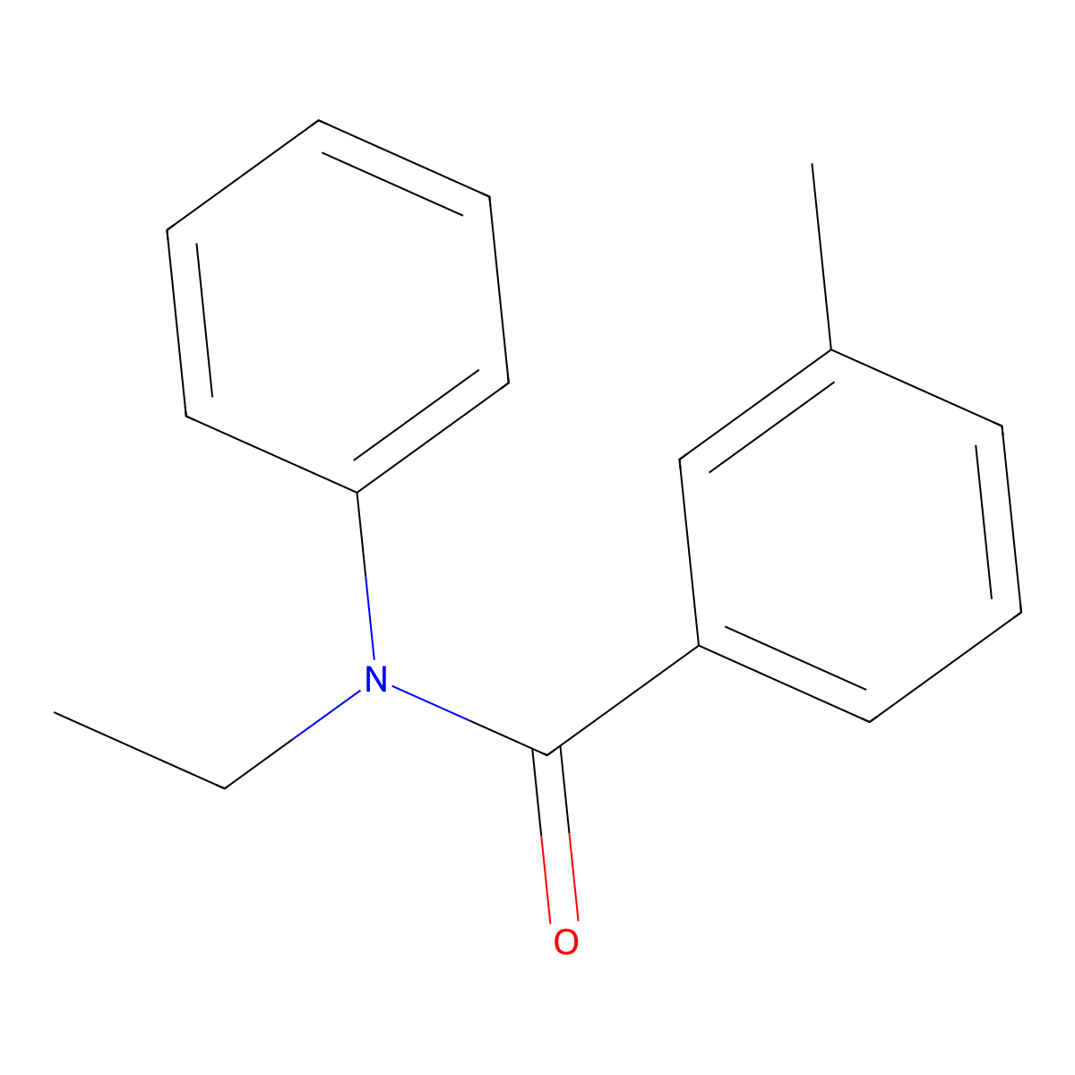 N-ethyl-3-methyl-N-phenylbenzamide molecular structure, CAS 346719-03-7