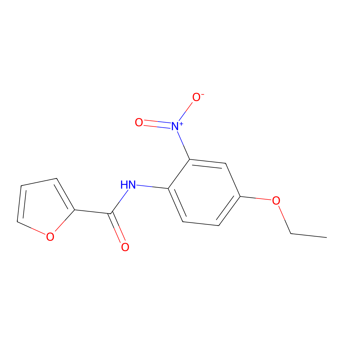 N-(4-ethoxy-2-nitrophenyl)furan-2-carboxamide molecular structure, CAS 346719-60-6