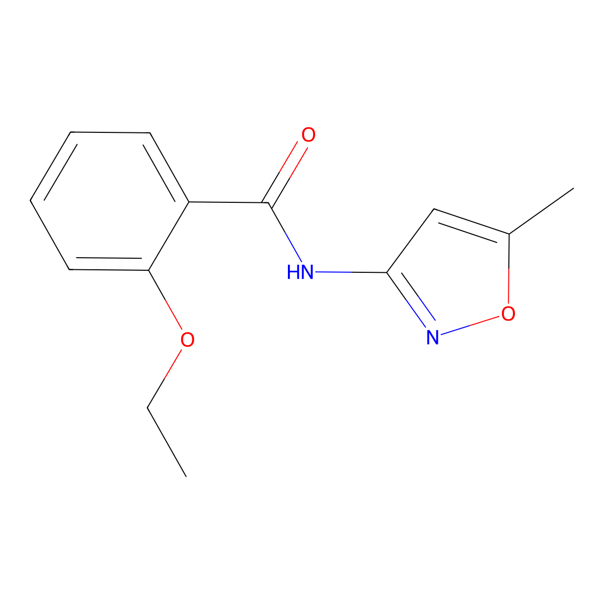 2-ethoxy-N-(5-methyl-1,2-oxazol-3-yl)benzamide molecular structure, CAS 346719-82-2