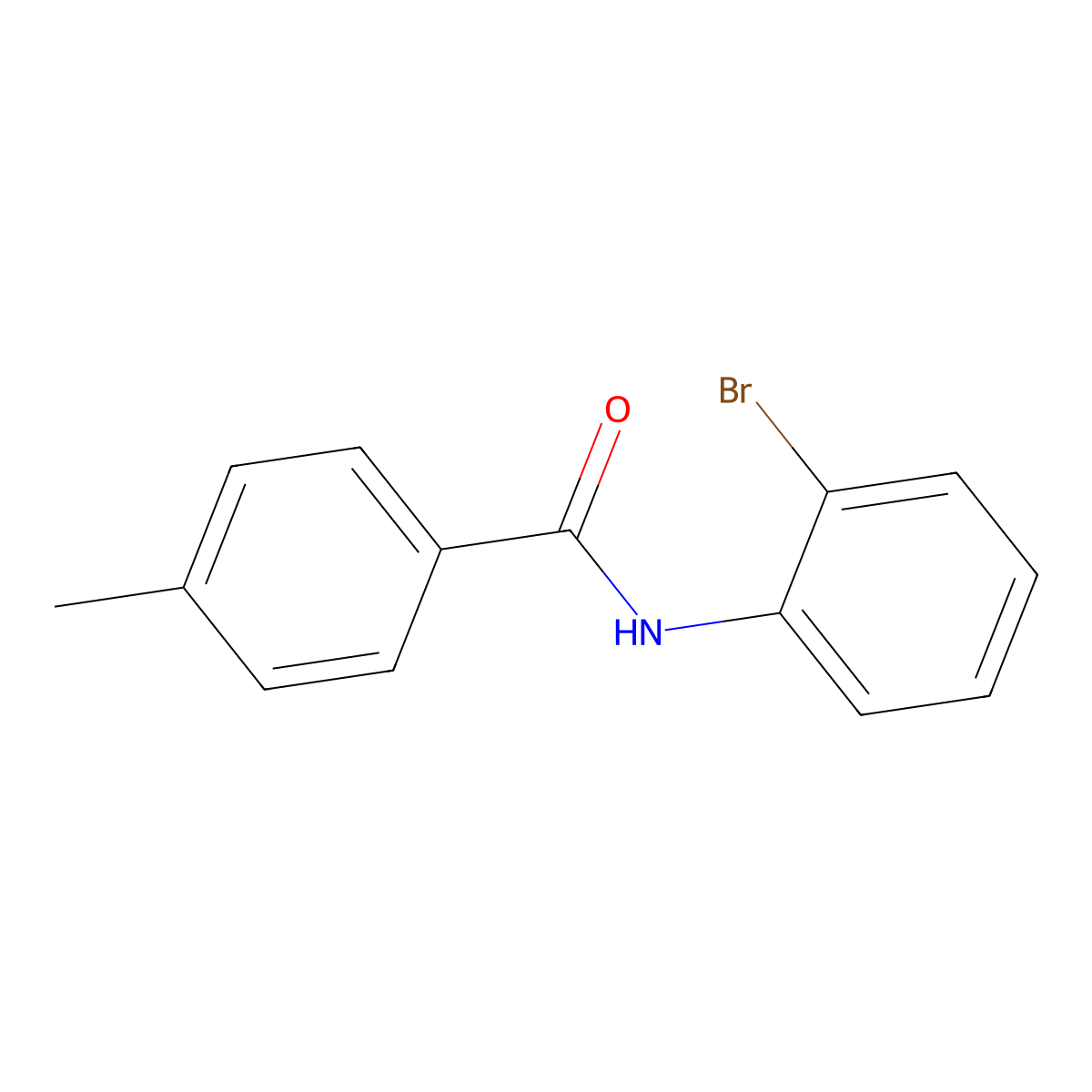 N-(2-bromophenyl)-4-methylbenzamide molecular structure, CAS 346720-06-7