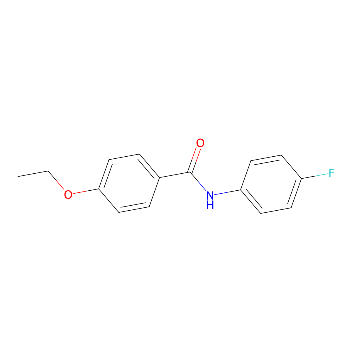 4-ethoxy-N-(4-fluorophenyl)benzamide molecular structure, CAS 346720-20-5