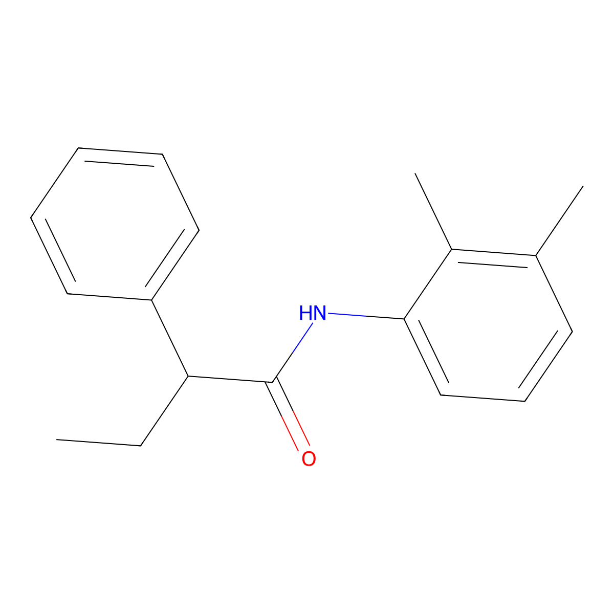 N-(2,3-dimethylphenyl)-2-phenylbutanamide molecular structure, CAS 346720-32-9