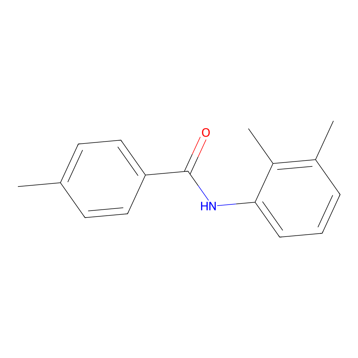 N-(2,3-dimethylphenyl)-4-methylbenzamide molecular structure, CAS 346720-46-5