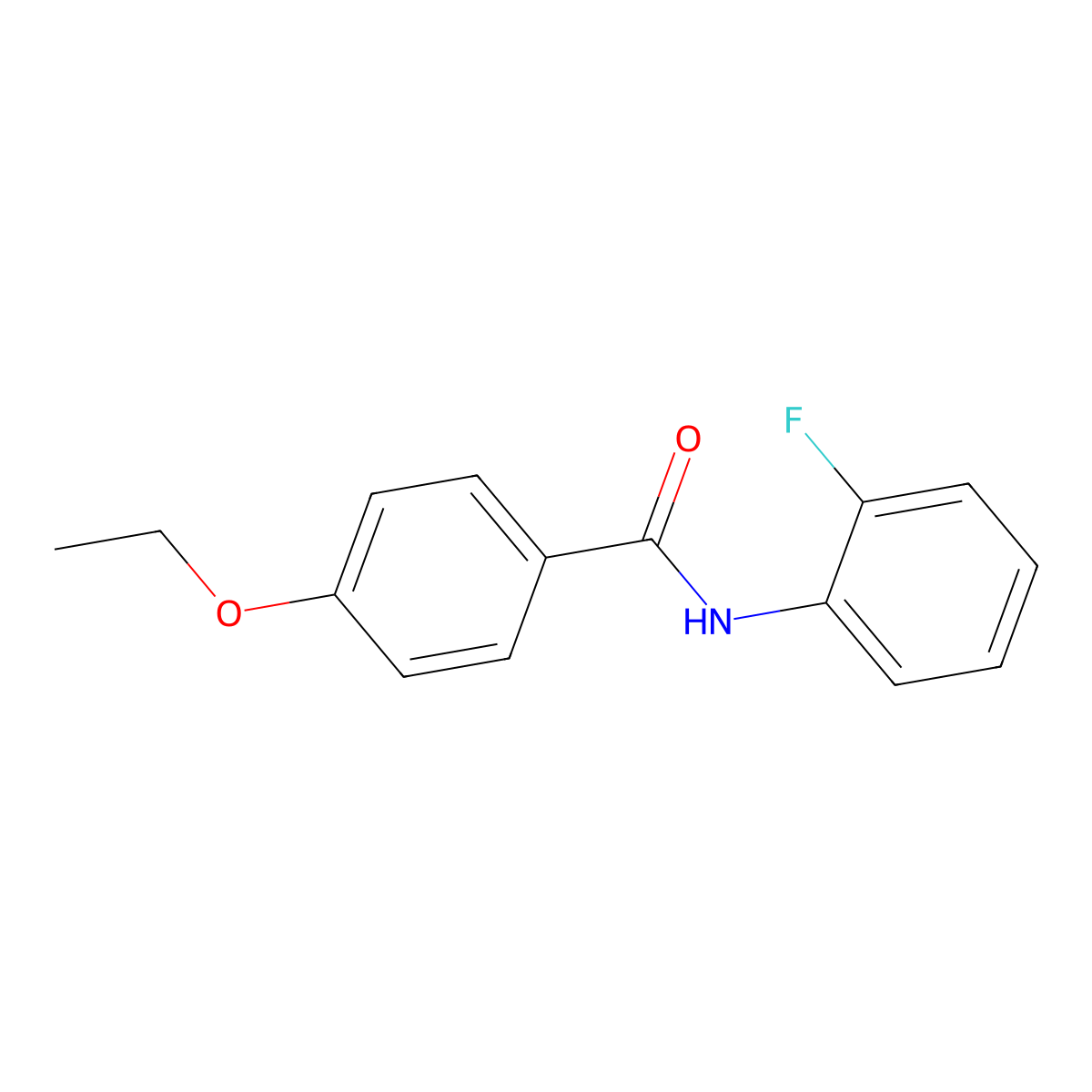 4-ethoxy-N-(2-fluorophenyl)benzamide molecular structure, CAS 346720-52-3