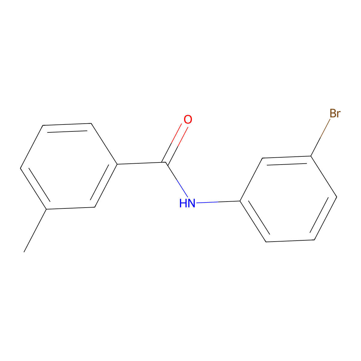 N-(3-Bromophenyl)-3-methylbenzamide molecular structure, CAS 346720-58-9