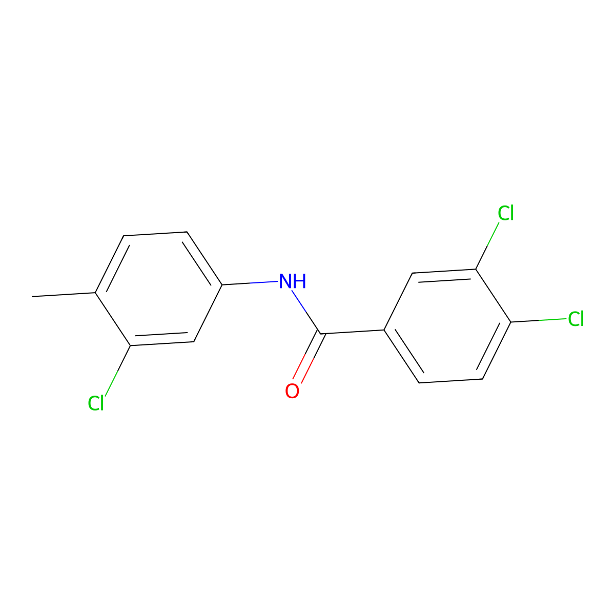 3,4-dichloro-N-(3-chloro-4-methylphenyl)benzamide molecular structure, CAS 346721-86-6