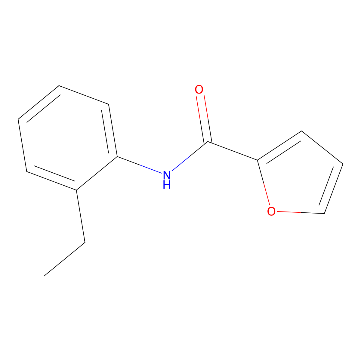 N-(2-ethylphenyl)furan-2-carboxamide molecular structure, CAS 346722-96-1