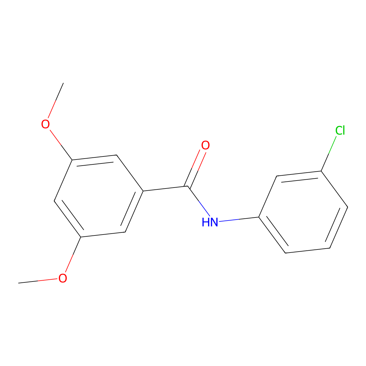 N-(3-chlorophenyl)-3,5-dimethoxybenzamide molecular structure, CAS 346724-42-3