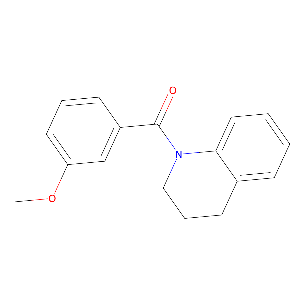 1-(3-Methoxybenzoyl)-1,2,3,4-tetrahydroquinoline molecular structure, CAS 346724-47-8