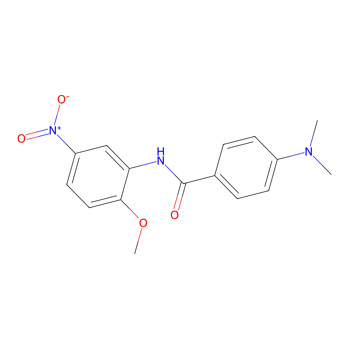 4-(dimethylamino)-N-(2-methoxy-5-nitrophenyl)benzamide molecular structure, CAS 346724-51-4