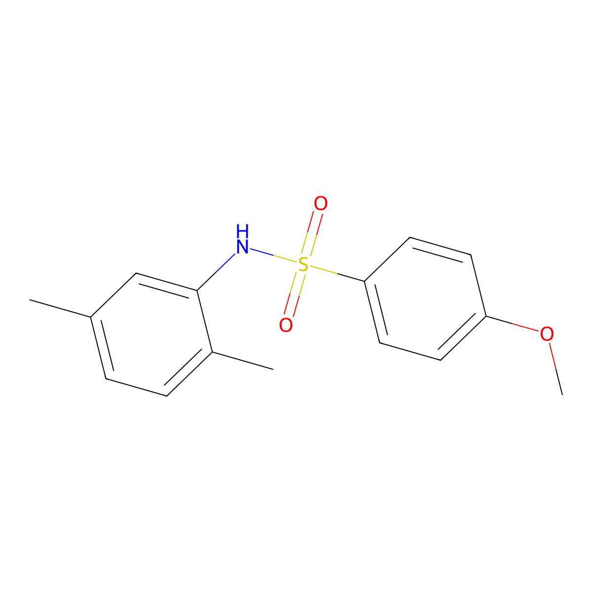 N-(2,5-dimethylphenyl)-4-methoxybenzenesulfonamide molecular structure, CAS 346725-60-8