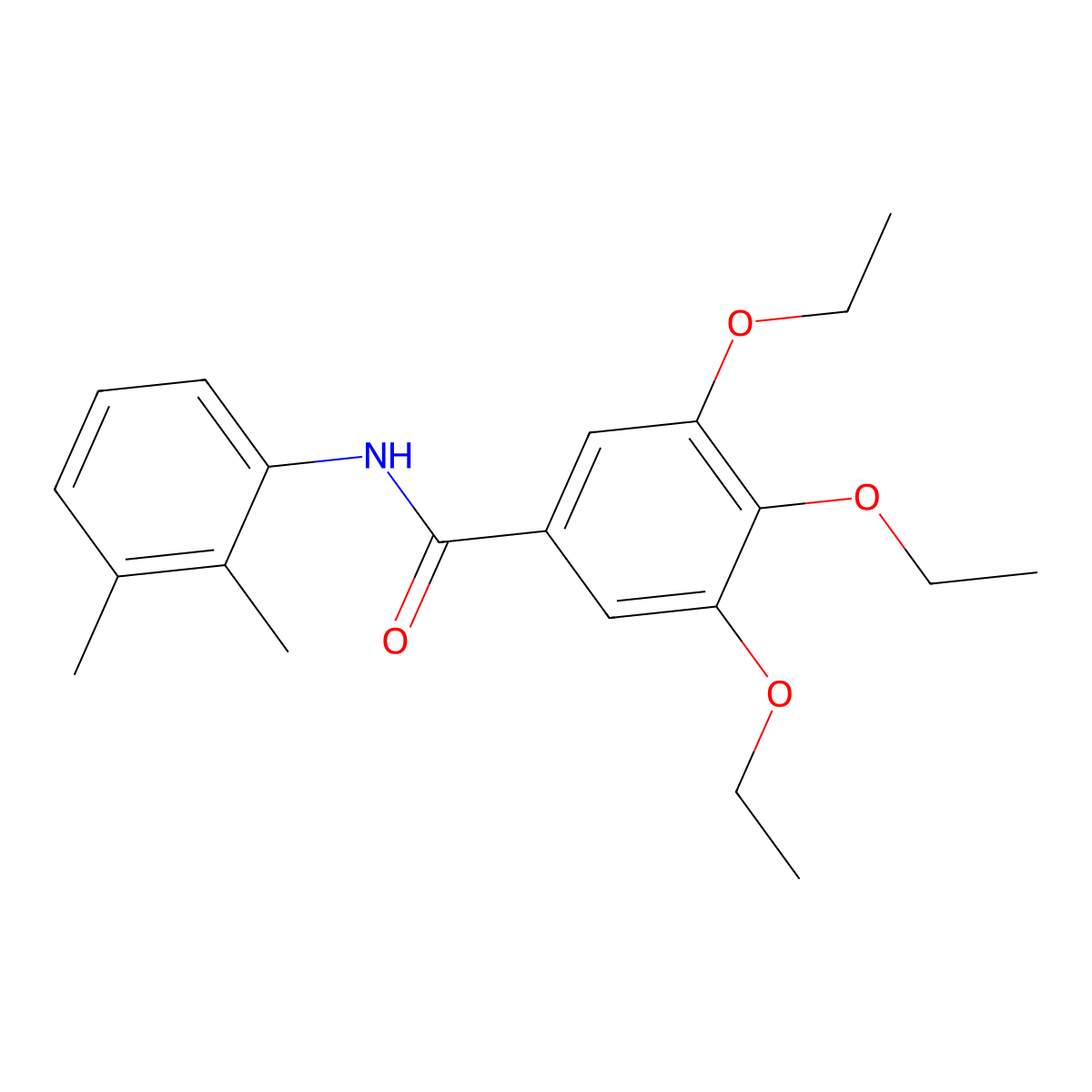 N-(2,3-dimethylphenyl)-3,4,5-triethoxybenzamide molecular structure, CAS 346725-68-6