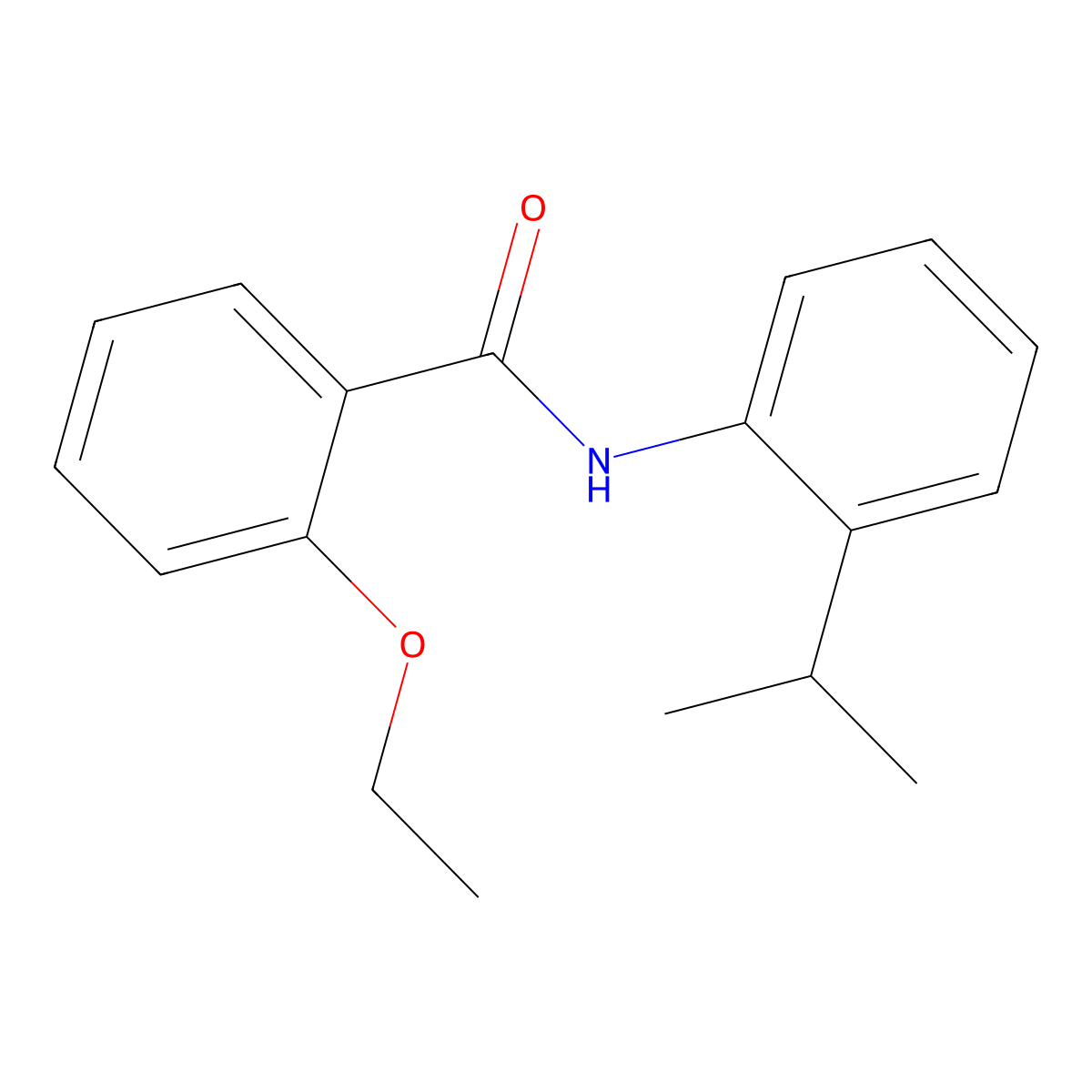 2-ethoxy-N-[2-(propan-2-yl)phenyl]benzamide molecular structure, CAS 346725-76-6