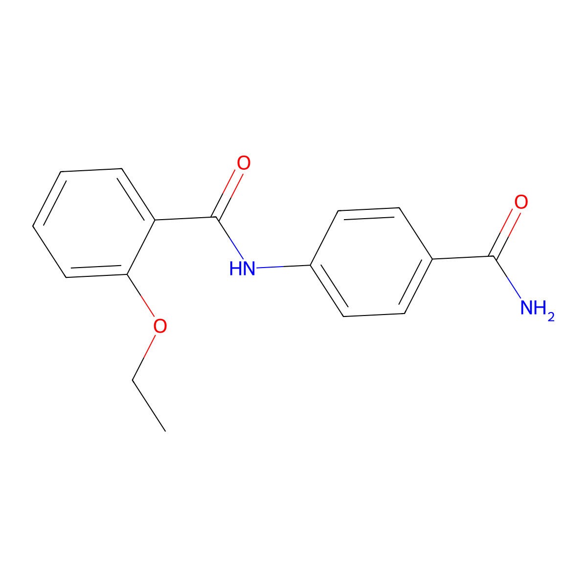 N-(4-carbamoylphenyl)-2-ethoxybenzamide molecular structure, CAS 346726-29-2