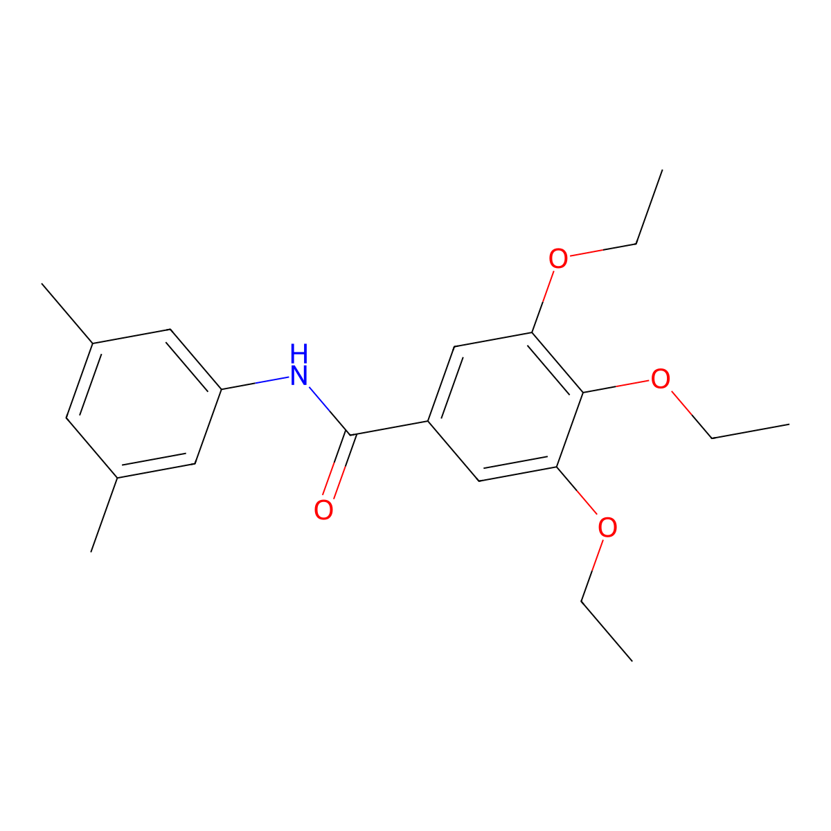 N-(3,5-dimethylphenyl)-3,4,5-triethoxybenzamide molecular structure, CAS 346726-77-0