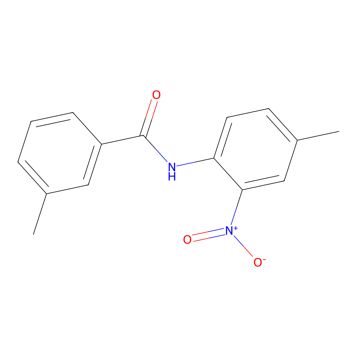 3-methyl-N-(4-methyl-2-nitrophenyl)benzamide molecular structure, CAS 346727-14-8