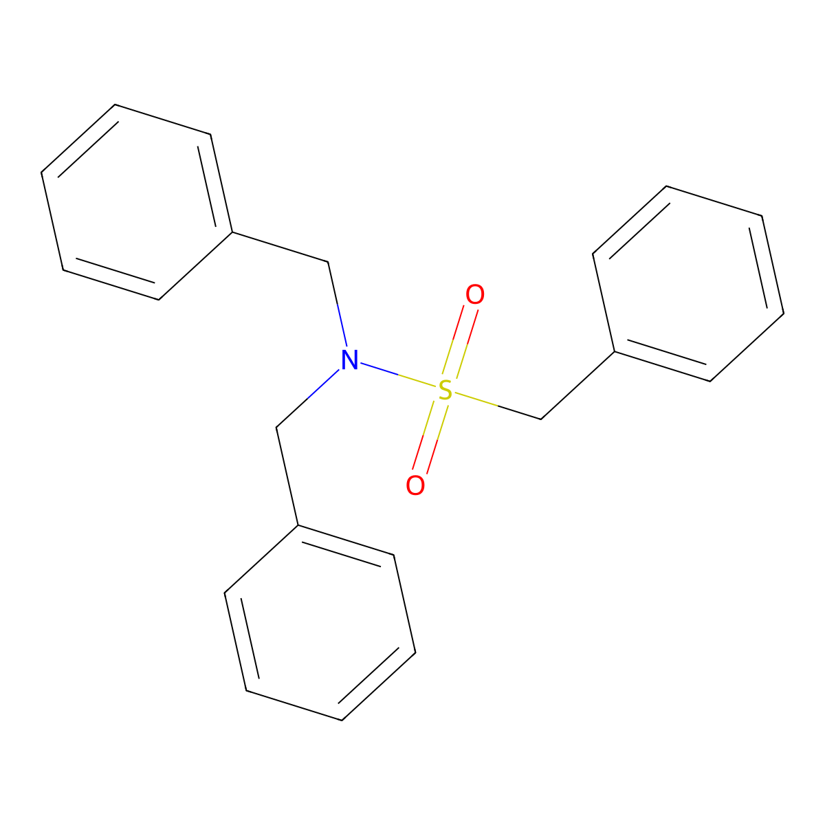 N,N-dibenzyl-1-phenylmethanesulfonamide molecular structure, CAS 346727-34-2