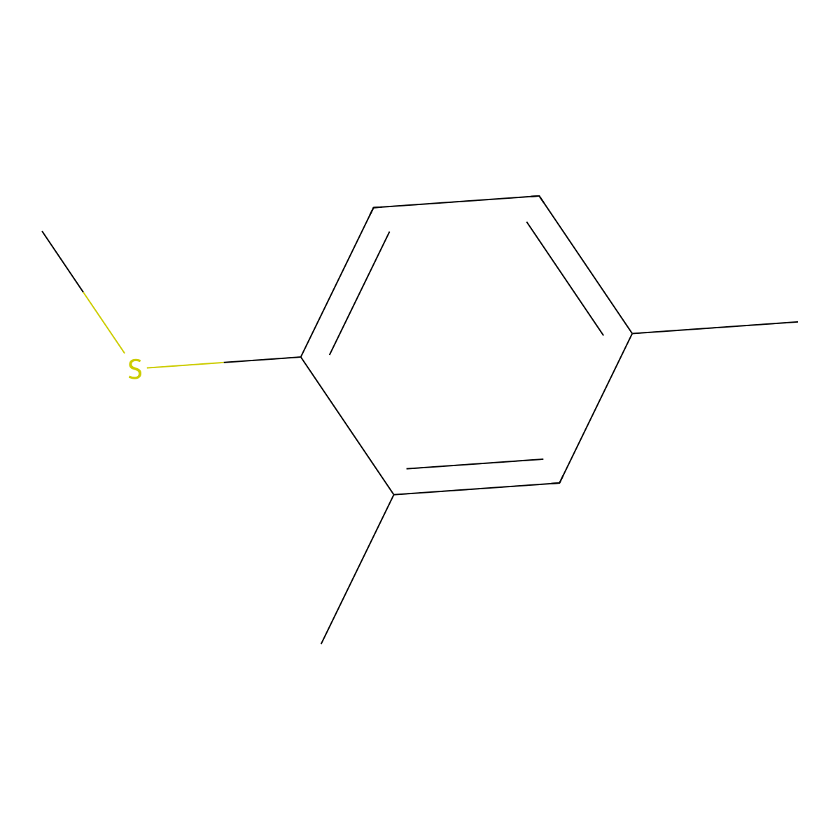 2,4-Dimethylthioanisole molecular structure, CAS 34678-67-6