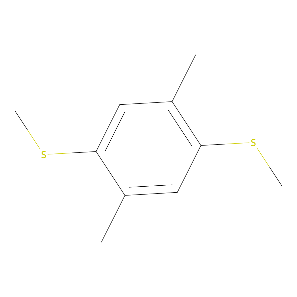 1,4-Dimethyl-2,5-bis(methylthio)benzene molecular structure, CAS 34678-70-1