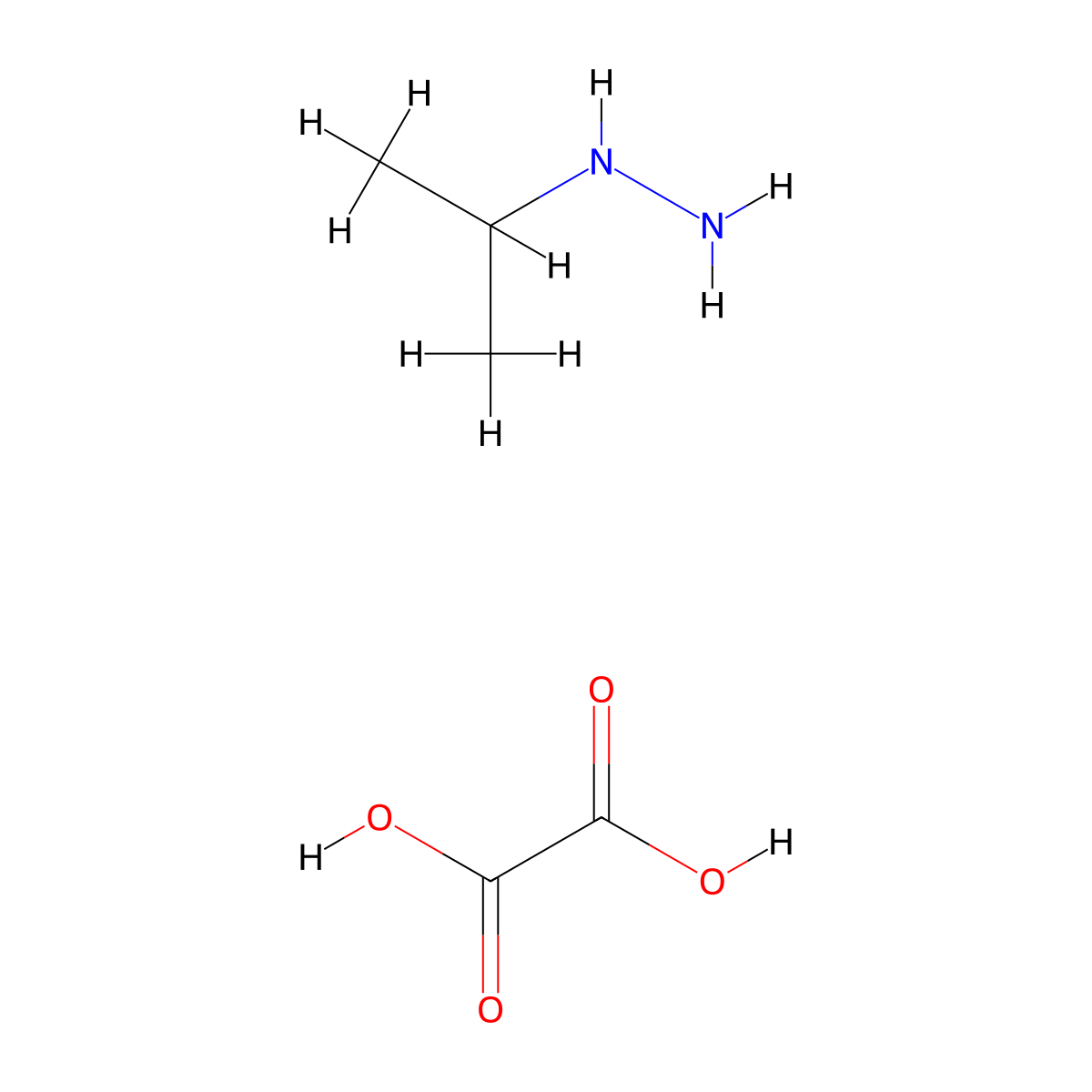 1-Isopropylhydrazine oxalate molecular structure, CAS 3468-25-5